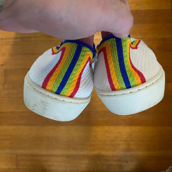 Used Rothy Rainbow slip ons. - Picture 2 of 3